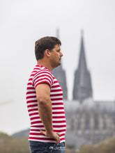 Laden Sie das Bild in den Galerie-Viewer, Ringelshirt Rot-Weiß Merinowolle