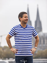 Laden Sie das Bild in den Galerie-Viewer, Ringelshirt Blau-Weiss Merinowolle