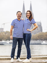 Laden Sie das Bild in den Galerie-Viewer, Ringelshirt Blau-Weiss Merinowolle