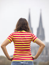 Laden Sie das Bild in den Galerie-Viewer, Ringelshirt Lila Gelb