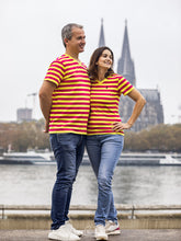 Laden Sie das Bild in den Galerie-Viewer, Ringelshirt Lila Gelb