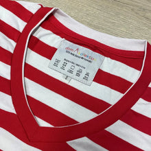 Laden Sie das Bild in den Galerie-Viewer, Ringelshirt Rot-Weiß Merinowolle
