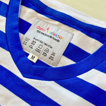 Laden Sie das Bild in den Galerie-Viewer, Ringelshirt Blau-Weiss Merinowolle