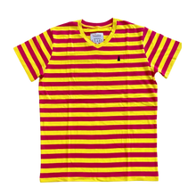 Laden Sie das Bild in den Galerie-Viewer, Ringelshirt Lila Gelb Unisex