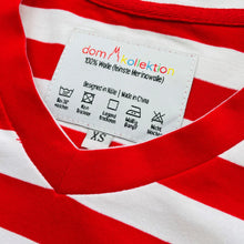 Laden Sie das Bild in den Galerie-Viewer, Ringelshirt Rot-Weiß Merinowolle